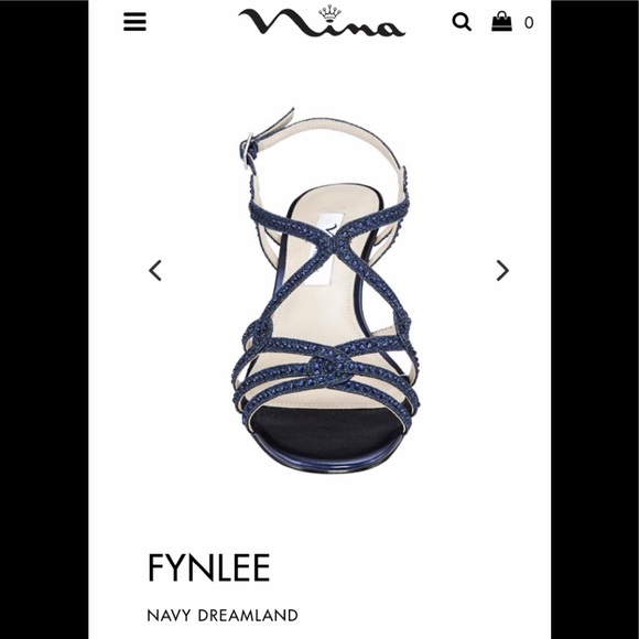 Nina navy wedge sandal - Size 5.5, Brand New. - Picture 2 of 5